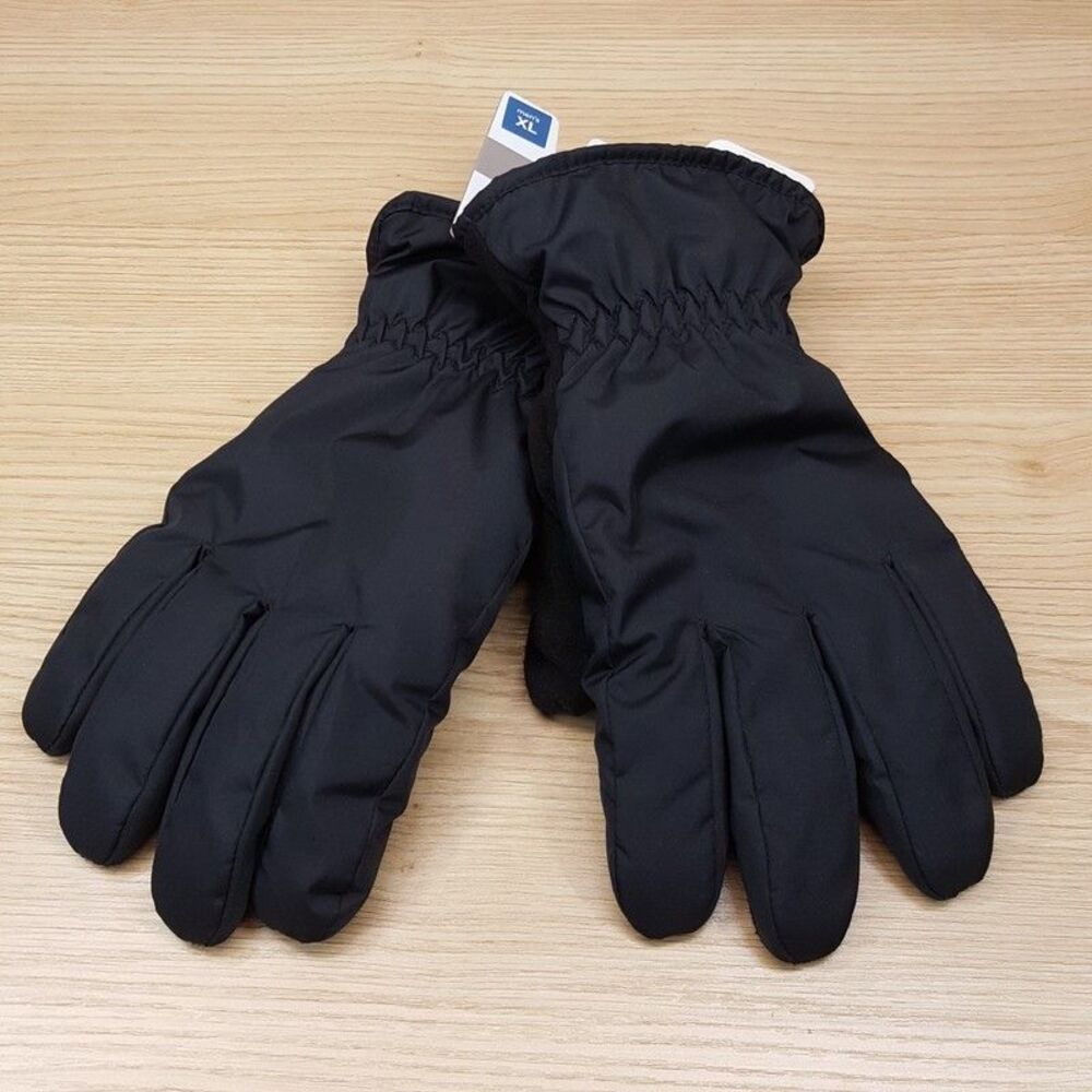 ISOTONER Gloves Mens XL Black Lined Insulated Water Repellant Touchscreen